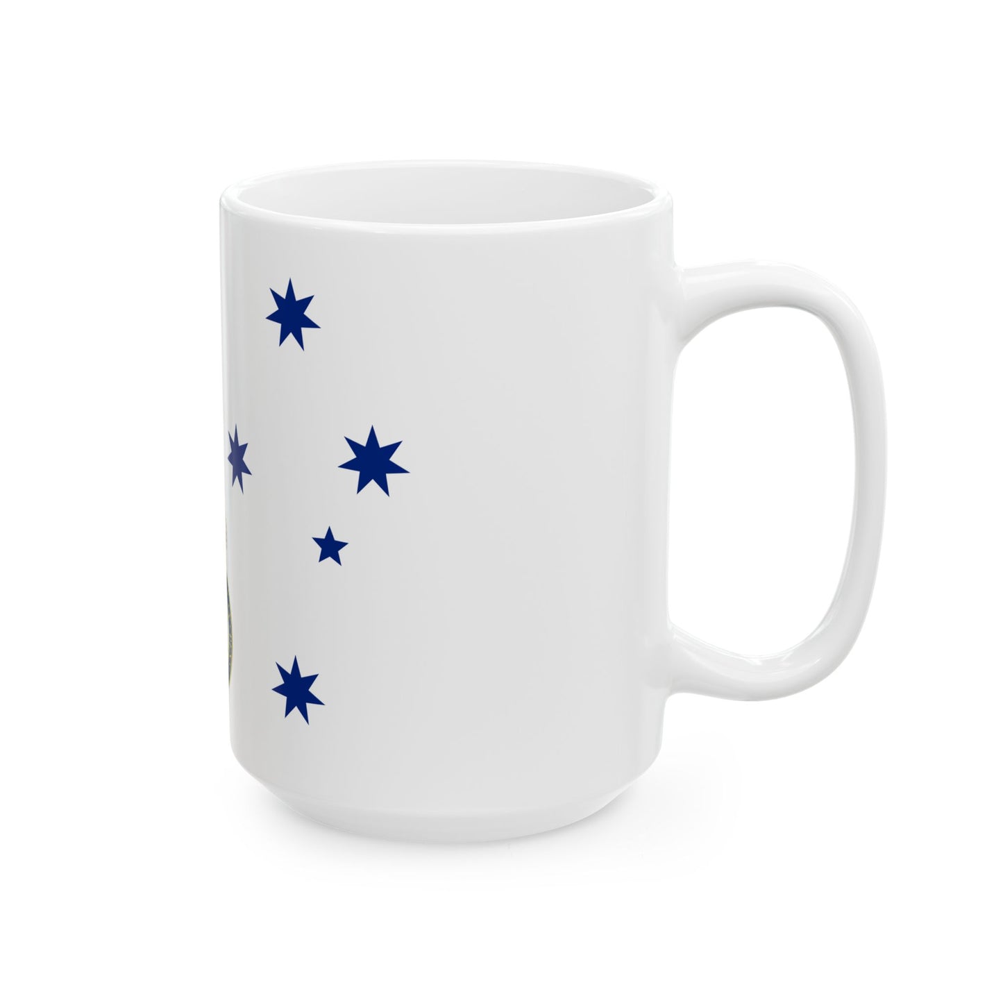Queens Colour for the Royal Australian Navy (Australia) White Coffee Mug-Go Mug Yourself