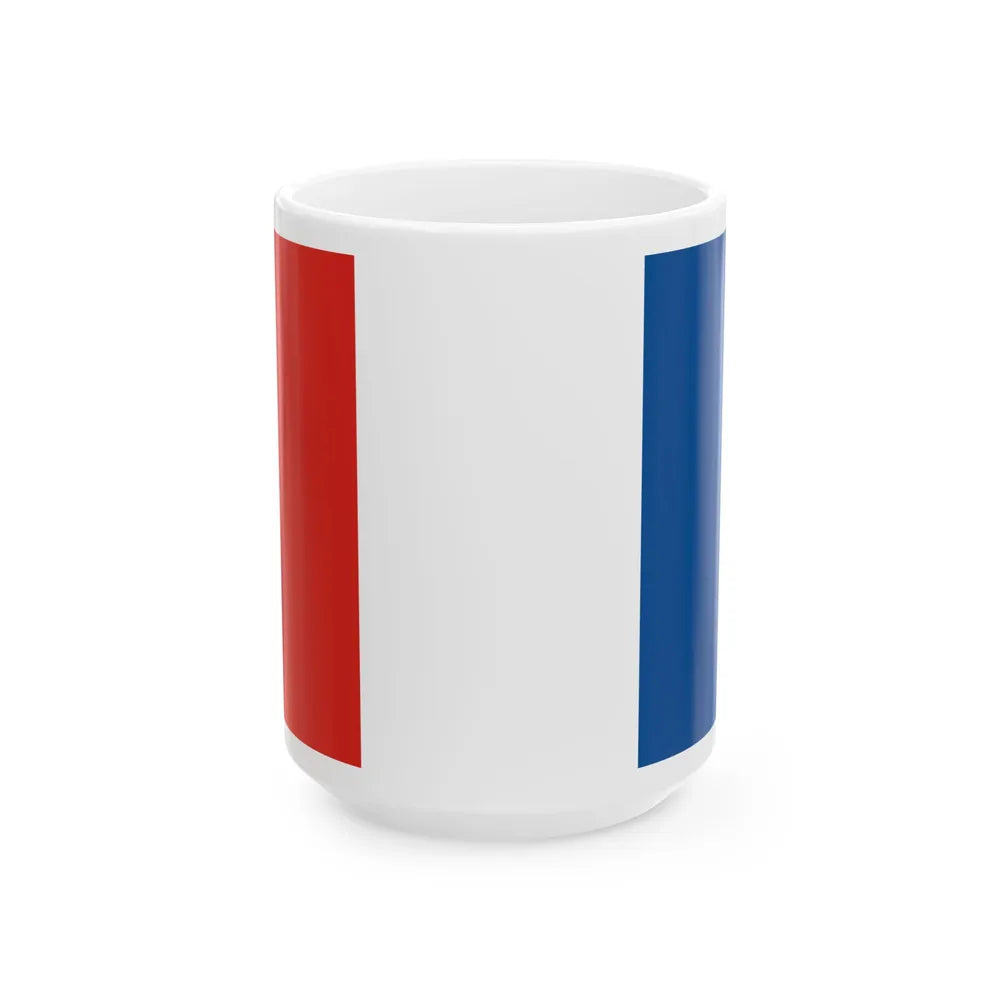 Querflagge Heilbronn (Germany) White Coffee Mug 15oz - Go Mug Yourself