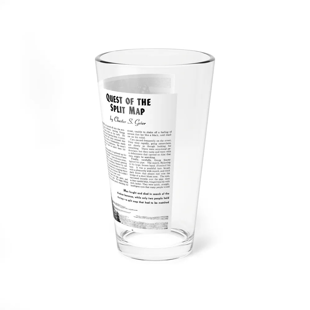 Quest of the Split Map, Mammoth Adventure, November 1946 (Magazine Illustration) Pint Glass 16oz - Go Mug Yourself