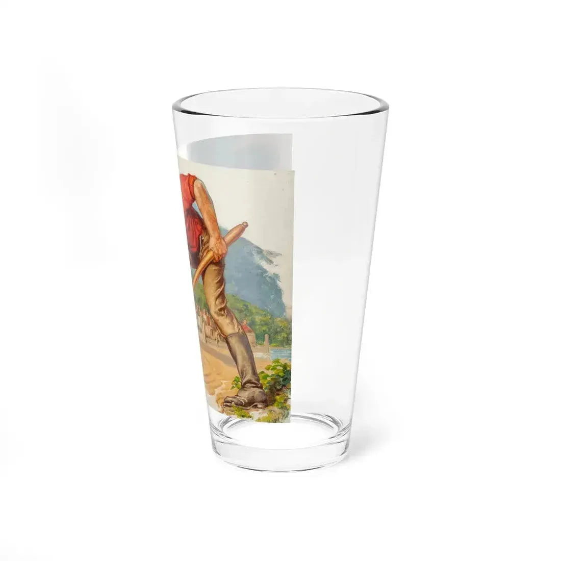 Quick Sand, interior story illustration (Magazine Illustration) Pint Glass 16oz - Go Mug Yourself