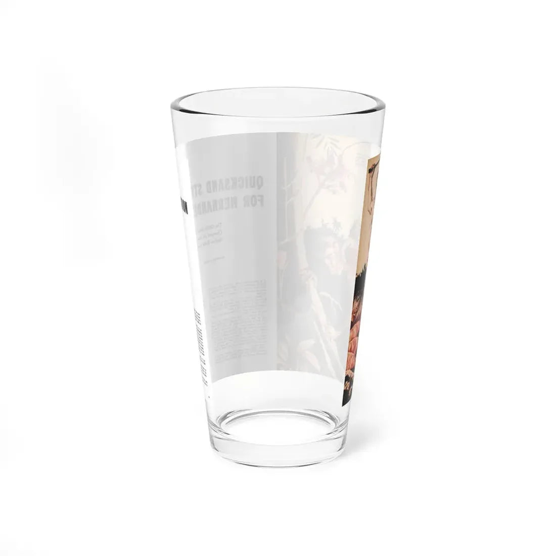 Quicksand Strangulation For Hernandez, Sir! magazine, July 1959 (Magazine Illustration) Pint Glass 16oz - Go Mug Yourself