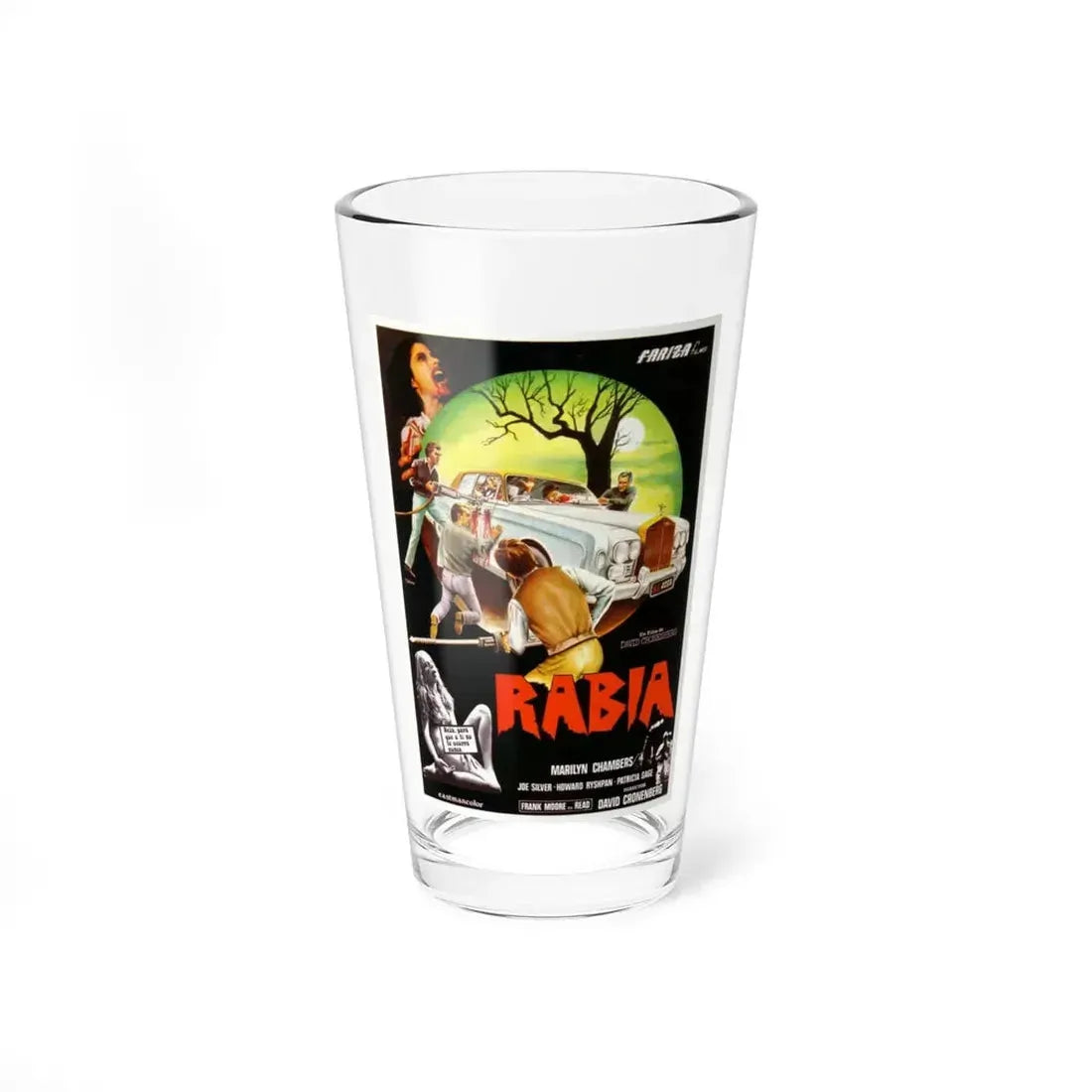 RABID (2) 1977 Movie Poster - Pint Glass 16oz 16oz - Go Mug Yourself
