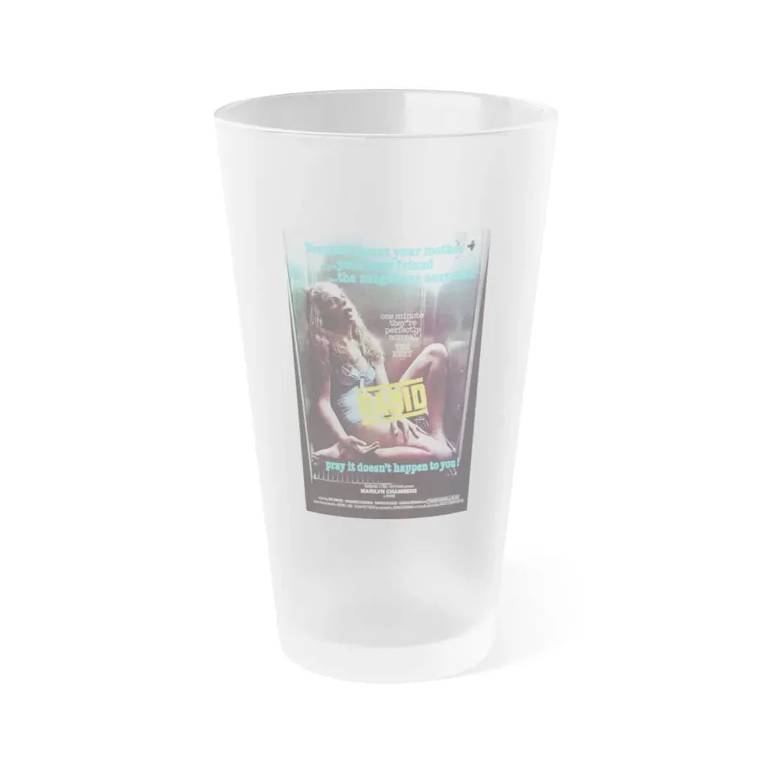 RABID (3) 1977 Movie Poster - Frosted Pint Glass 16oz Default Title - Go Mug Yourself