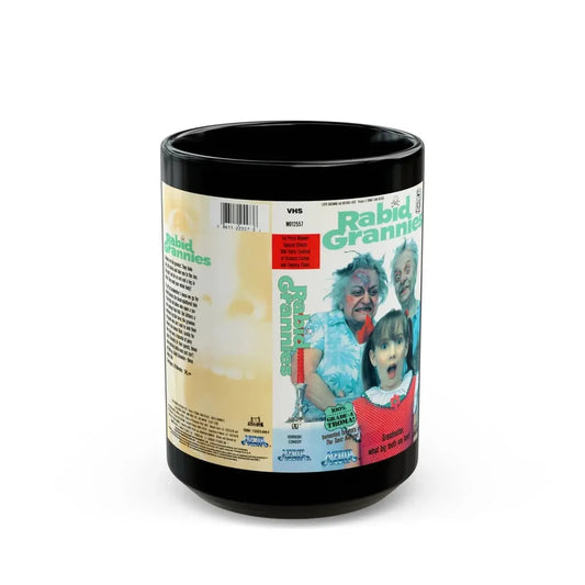 RABID GRANNIES GRADE A TROMA (VHS COVER) - Black Coffee Mug 15oz - Go Mug Yourself