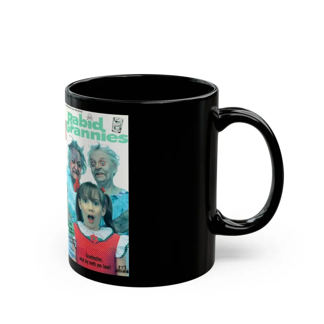 RABID GRANNIES GRADE A TROMA (VHS COVER) - Black Coffee Mug - Go Mug Yourself