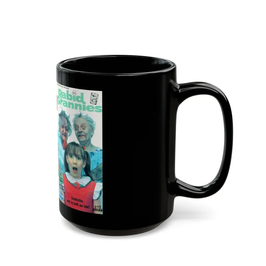 RABID GRANNIES GRADE A TROMA (VHS COVER) - Black Coffee Mug - Go Mug Yourself