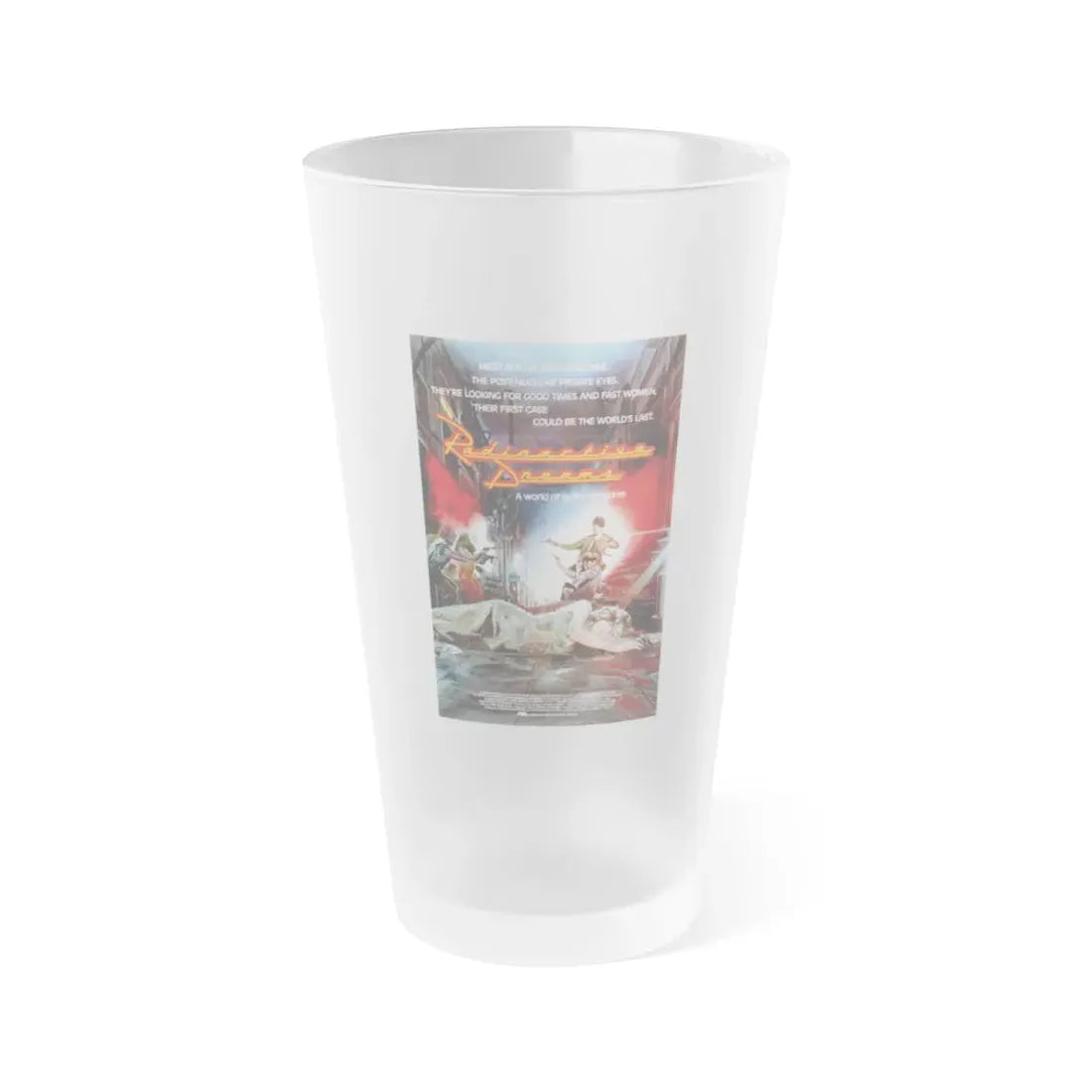 RADIOACTIVE DREAMS (3) 1984 Movie Poster - Frosted Pint Glass 16oz Default Title - Go Mug Yourself