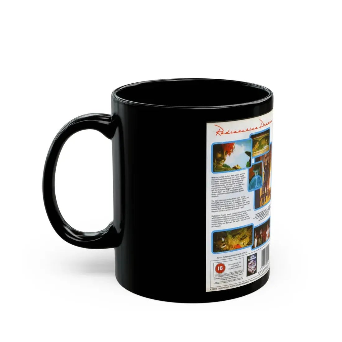 RADIOACTIVE DREAMS SCIFI (VHS COVER) - Black Coffee Mug - Go Mug Yourself