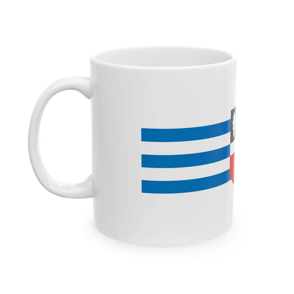 Rae valla lipp (Estonia) White Coffee Mug - Go Mug Yourself