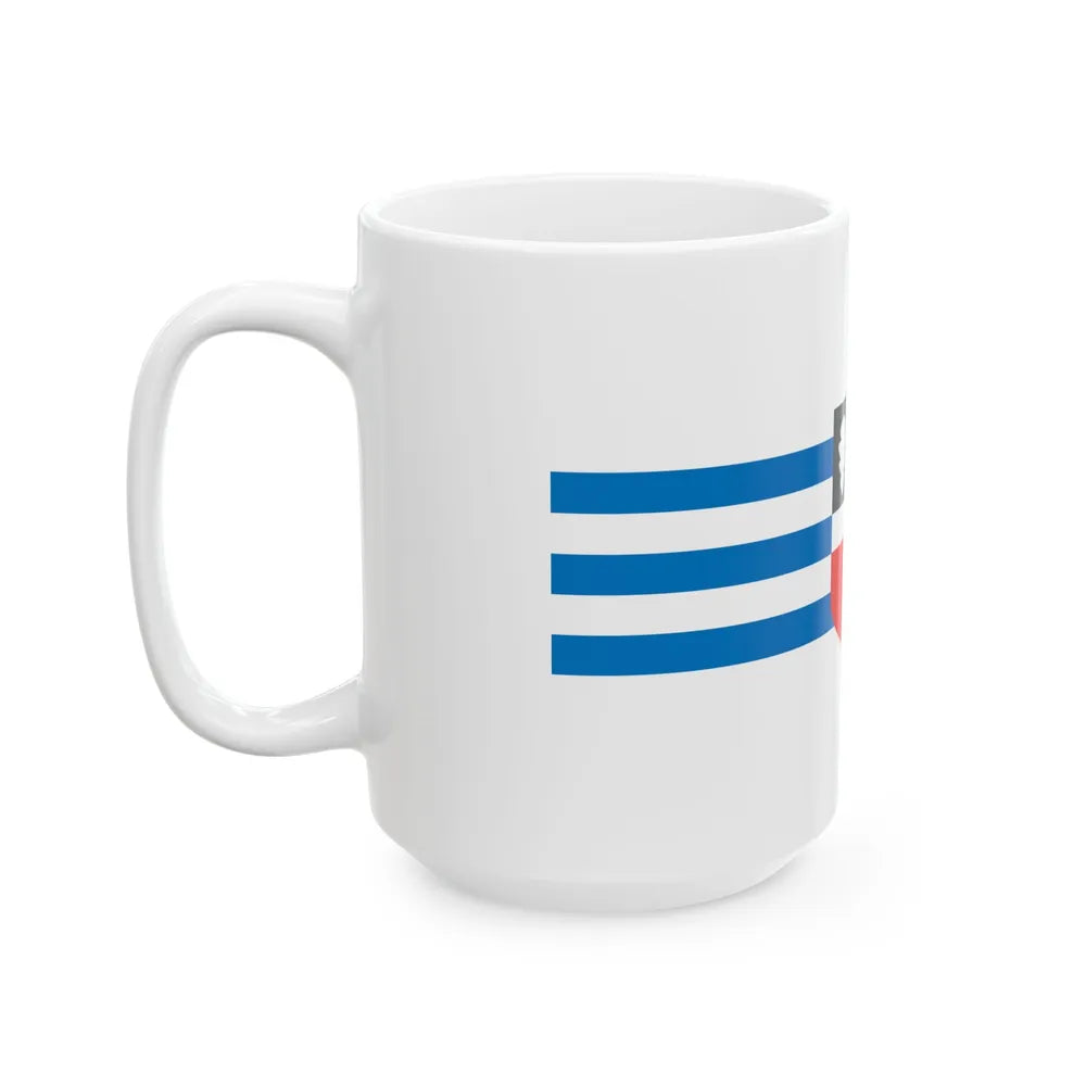 Rae valla lipp (Estonia) White Coffee Mug - Go Mug Yourself