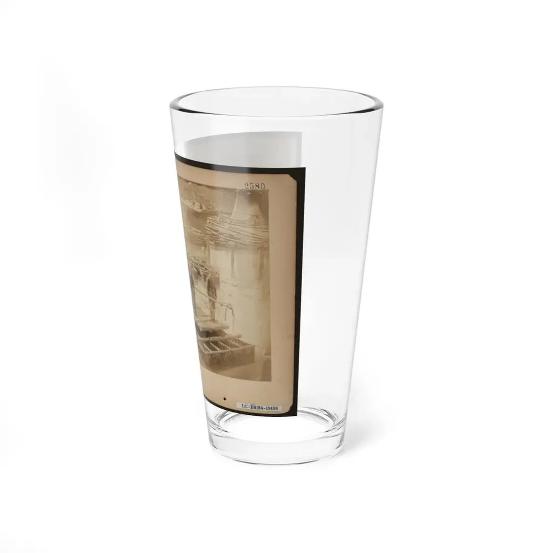 Raft Of Blanket Boats Ferrying Field Artillery And Soldiers Across The Potomac River (U.S. Civil War) Pint Glass 16oz - Go Mug Yourself