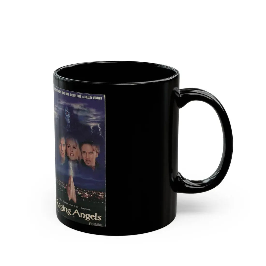 RAGING ANGELS (VHS COVER) - Black Coffee Mug - Go Mug Yourself