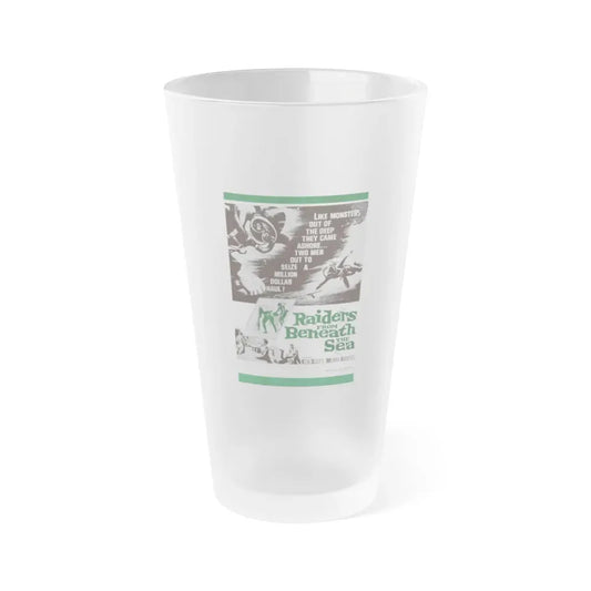 RAIDERS FROM BENEATH THE SEA 1964 Movie Poster - Frosted Pint Glass 16oz Default Title - Go Mug Yourself