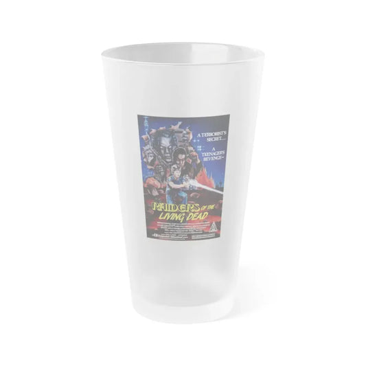 RAIDERS OF THE LIVING DEAD 1986 Movie Poster - Frosted Pint Glass 16oz Default Title - Go Mug Yourself