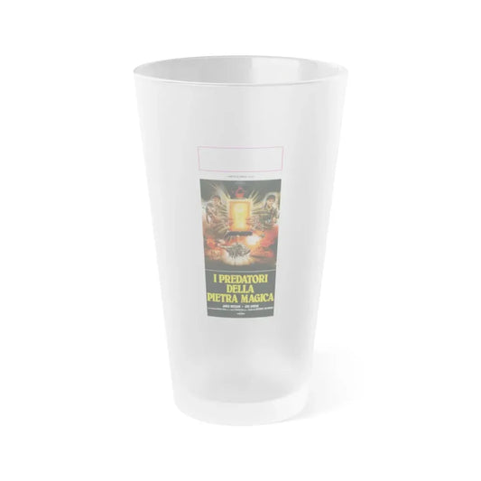 RAIDERS OF THE MAGIC IVORY (ITALIAN) 1988 Movie Poster - Frosted Pint Glass 16oz Default Title - Go Mug Yourself