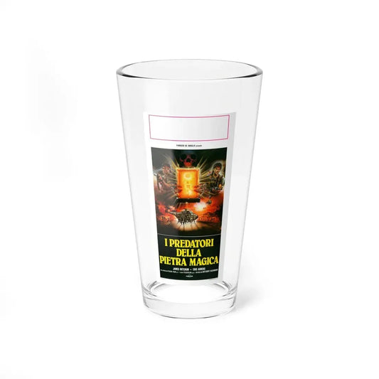 RAIDERS OF THE MAGIC IVORY (ITALIAN) 1988 Movie Poster - Pint Glass 16oz 16oz - Go Mug Yourself