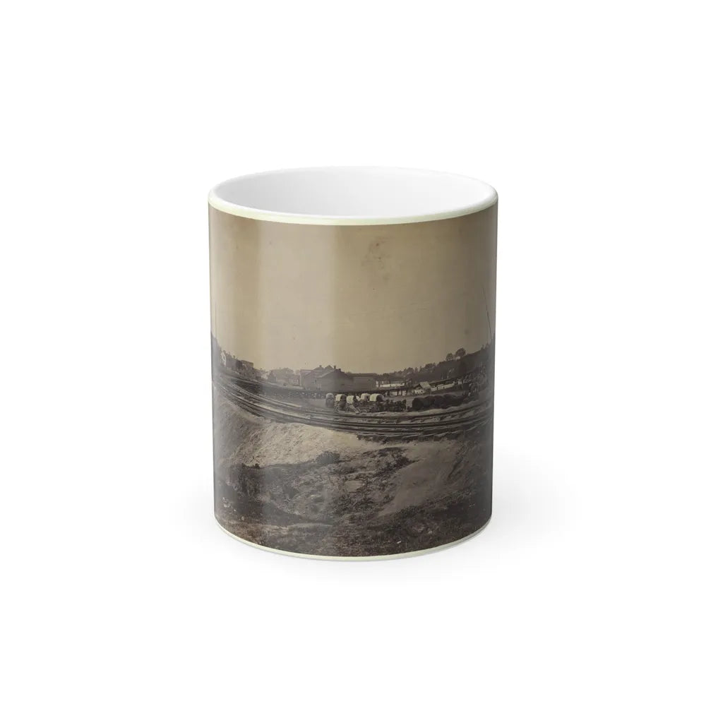 Railroad Construction on the City Point and Army Railroad Line (U.S. Civil War) Color Changing Coffee Mug 11oz-11oz-Go Mug Yourself