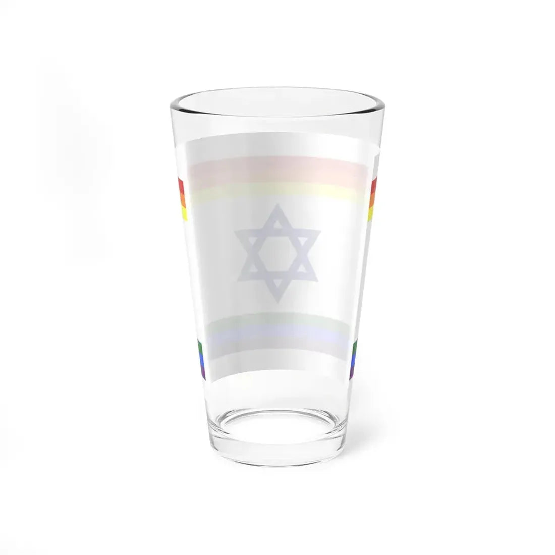 Rainbow Israel (Israel) Pint Glass 16oz - Go Mug Yourself