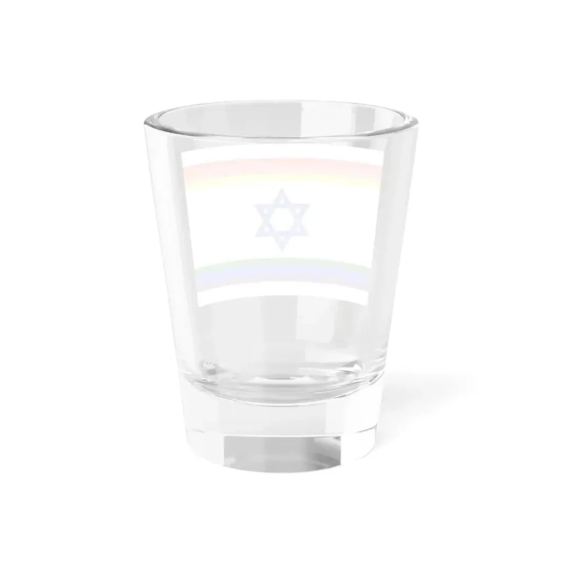 Rainbow Israel (Israel) Shot Glass 1.5oz - Go Mug Yourself