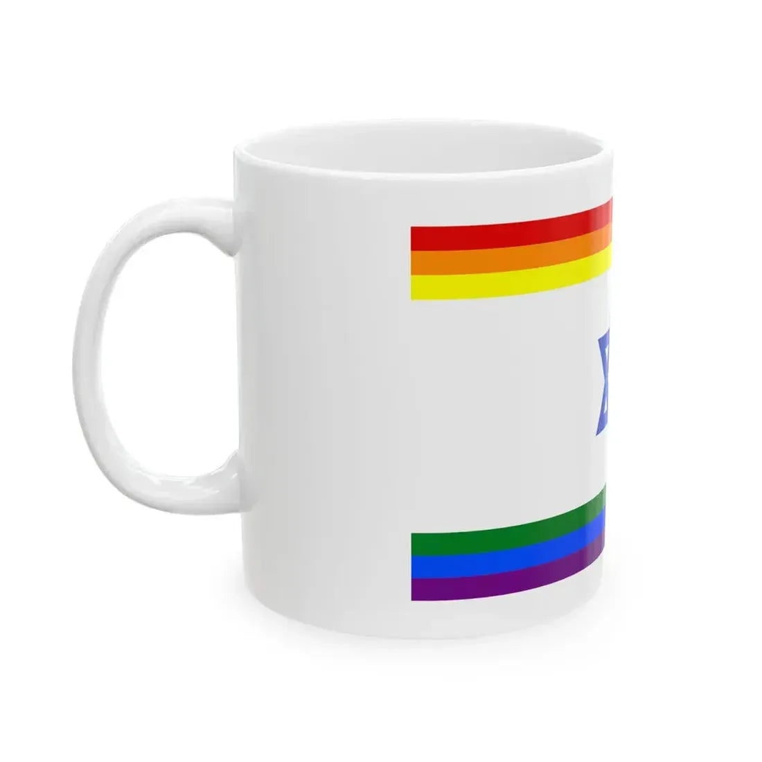 Rainbow Israel (Israel) White Coffee Mug - Go Mug Yourself