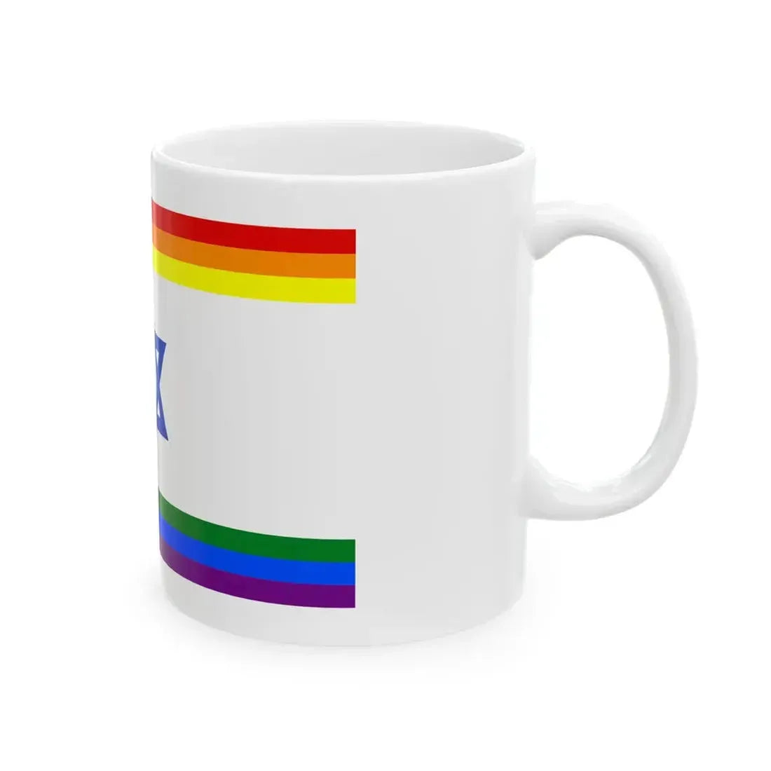 Rainbow Israel (Israel) White Coffee Mug - Go Mug Yourself