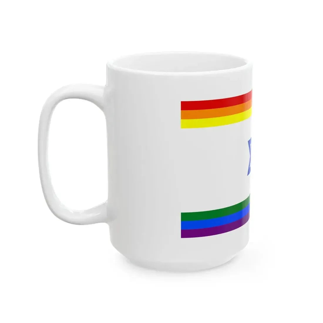 Rainbow Israel (Israel) White Coffee Mug - Go Mug Yourself