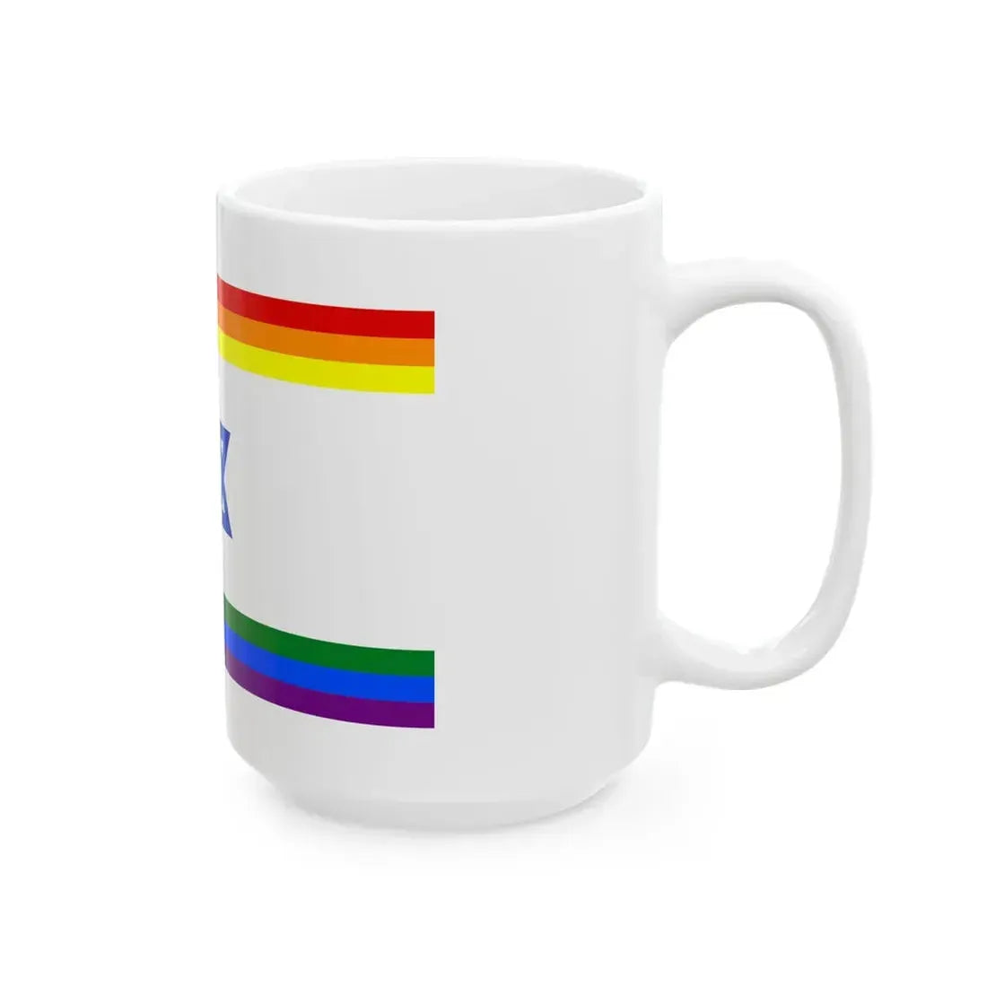 Rainbow Israel (Israel) White Coffee Mug - Go Mug Yourself