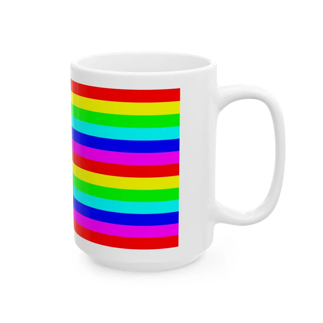 RainbowAmerica6 (United States) White Coffee Mug - Go Mug Yourself