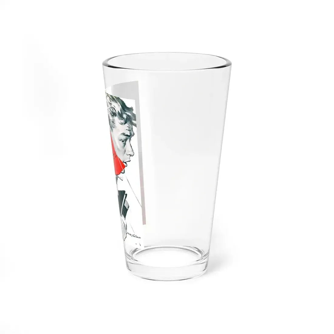 Rainy, with tears, Woman's Day, March 1958 (Magazine Illustration) Pint Glass 16oz - Go Mug Yourself