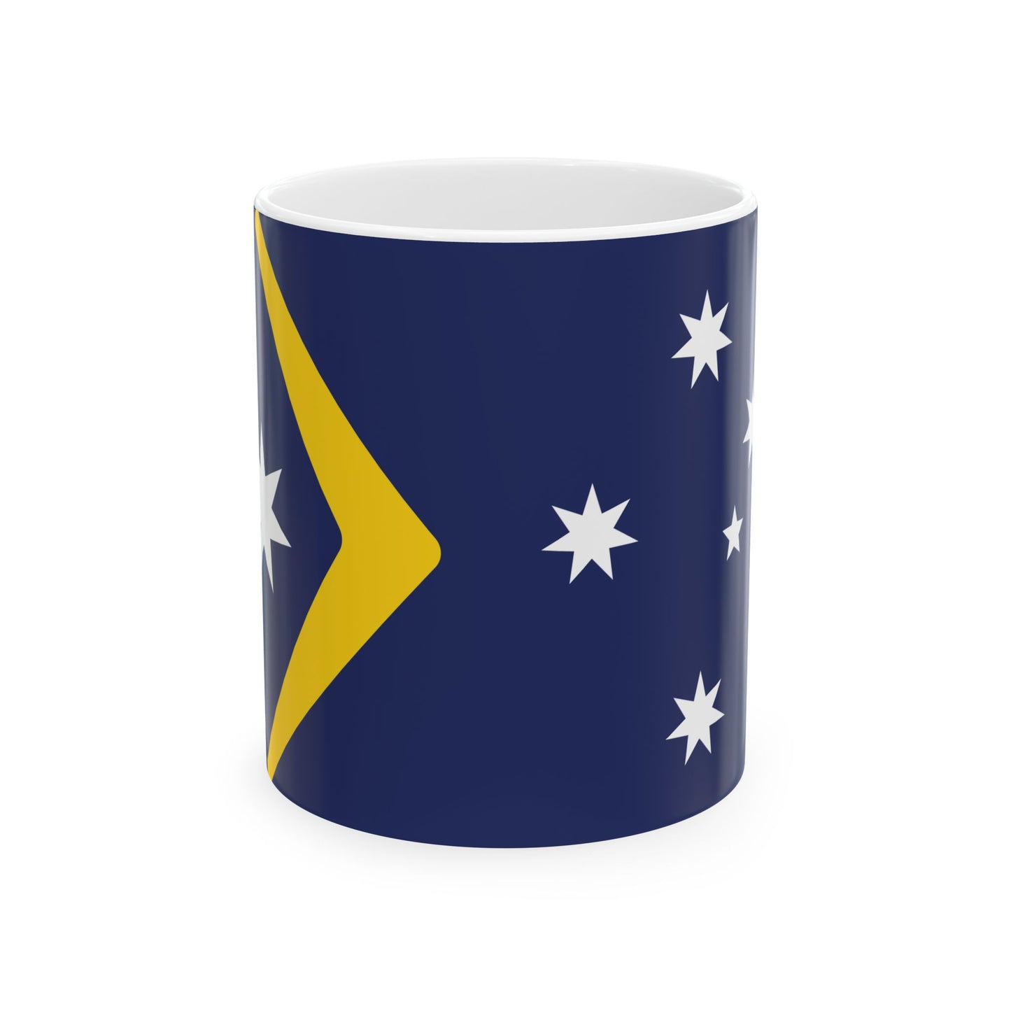 Ralph Kellys Proposal 1982 Australian Flag Proposal (Australia) White Coffee Mug-11oz-Go Mug Yourself