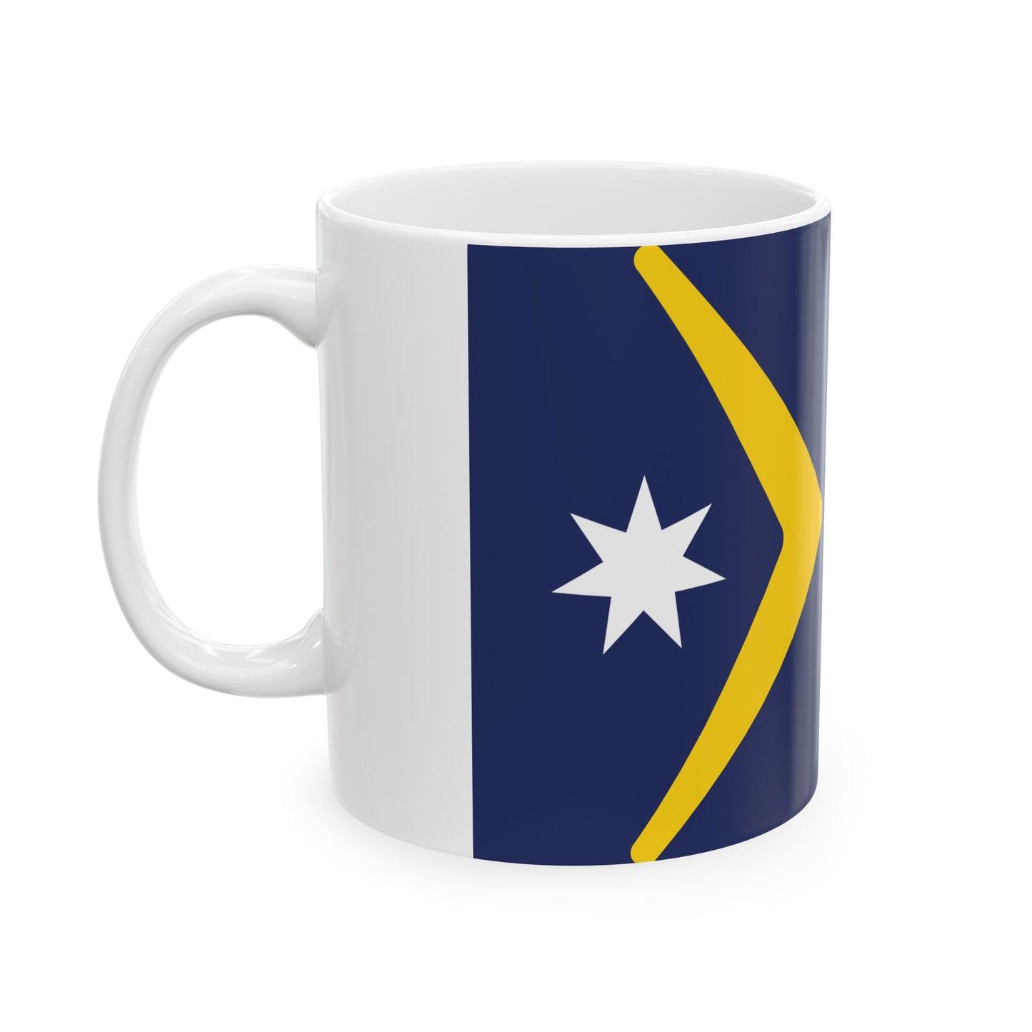 Ralph Kellys Proposal 1982 Australian Flag Proposal (Australia) White Coffee Mug-Go Mug Yourself