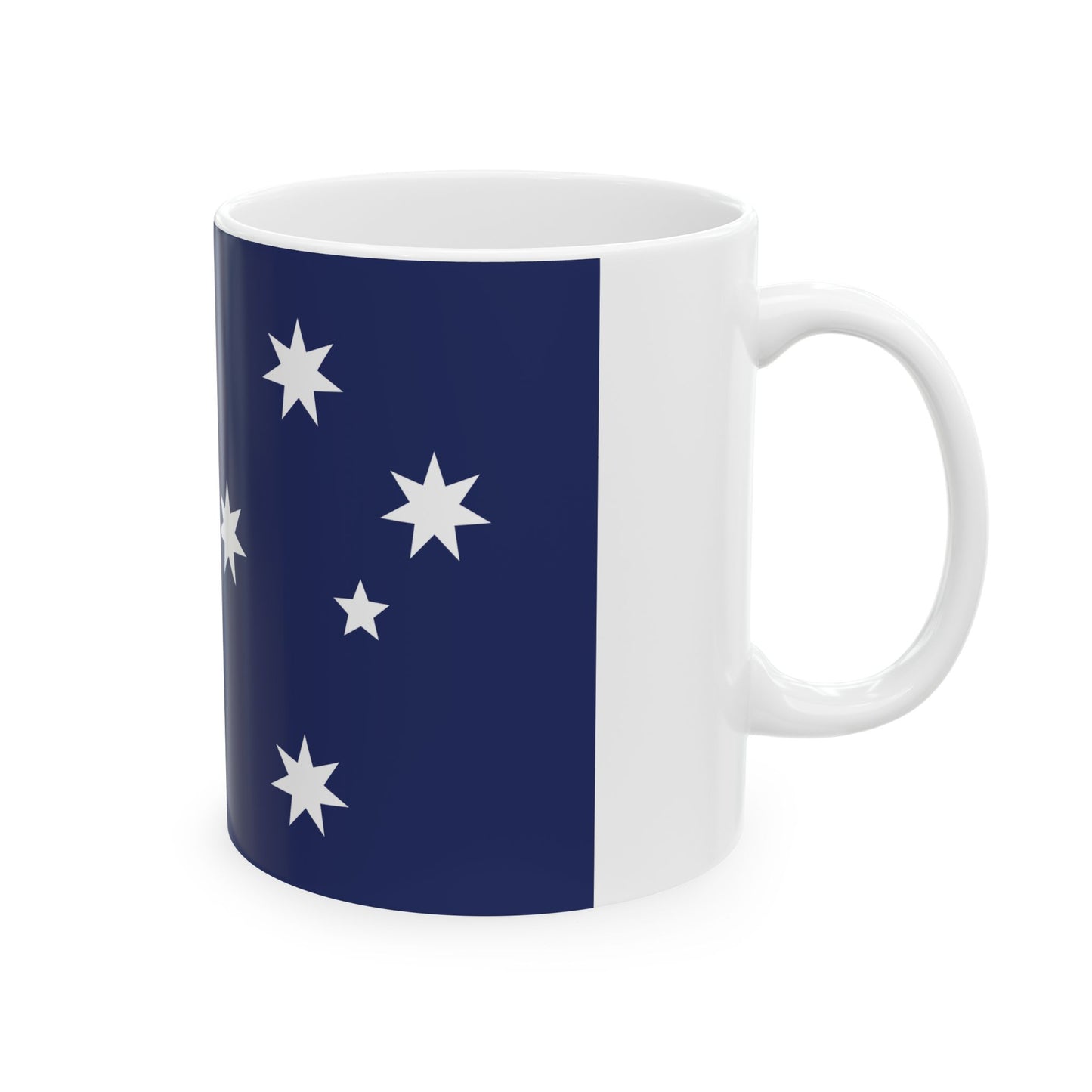 Ralph Kellys Proposal 1982 Australian Flag Proposal (Australia) White Coffee Mug-Go Mug Yourself