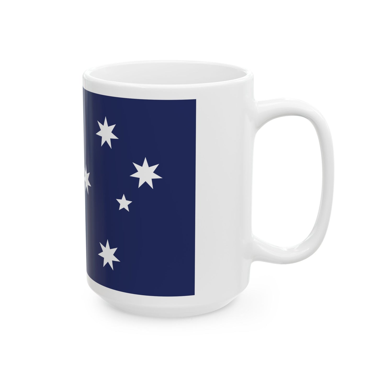 Ralph Kellys Proposal 1982 Australian Flag Proposal (Australia) White Coffee Mug-Go Mug Yourself