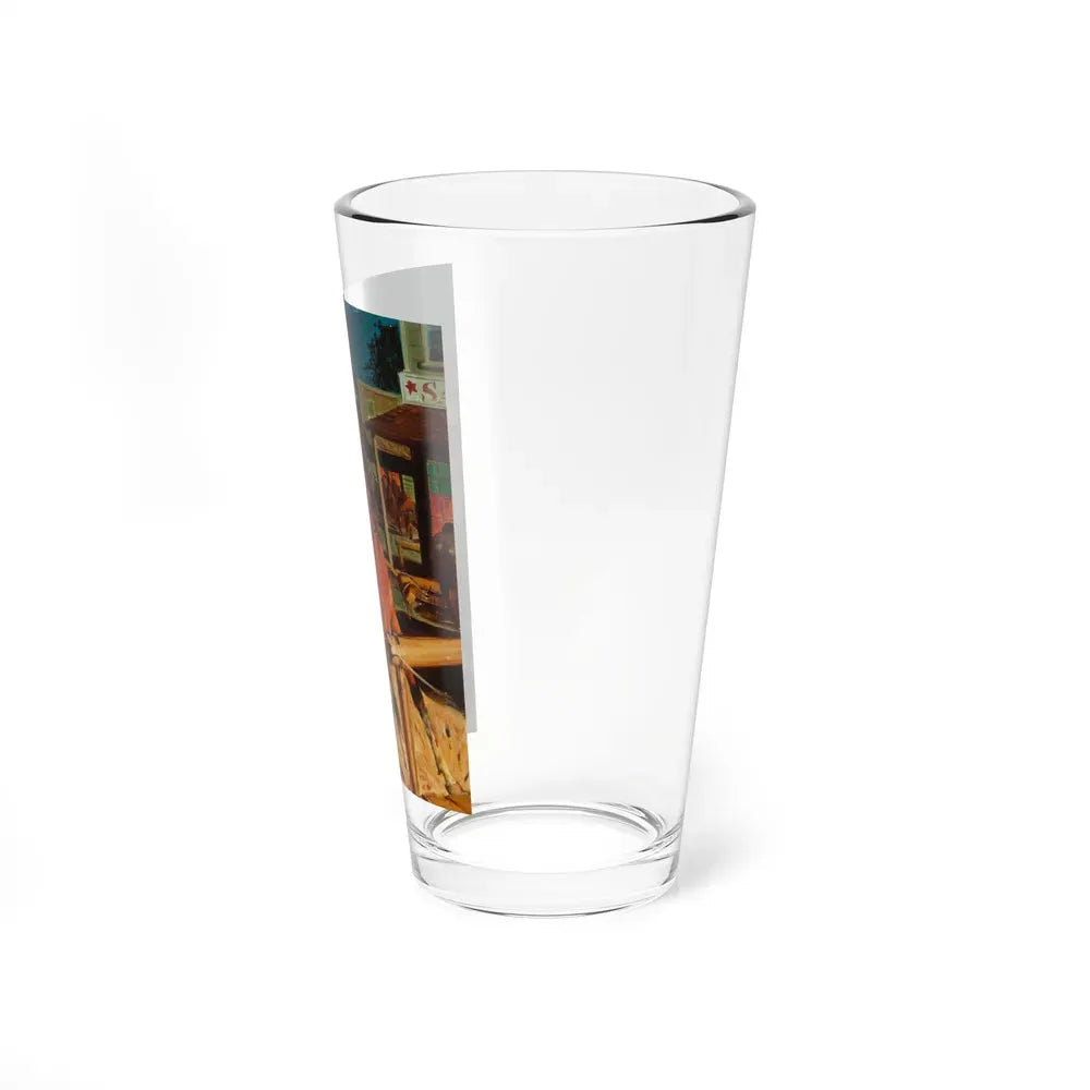 Range Rider Western, pulp and paperback cover, February 1945 - Pint Glass 16oz - Go Mug Yourself