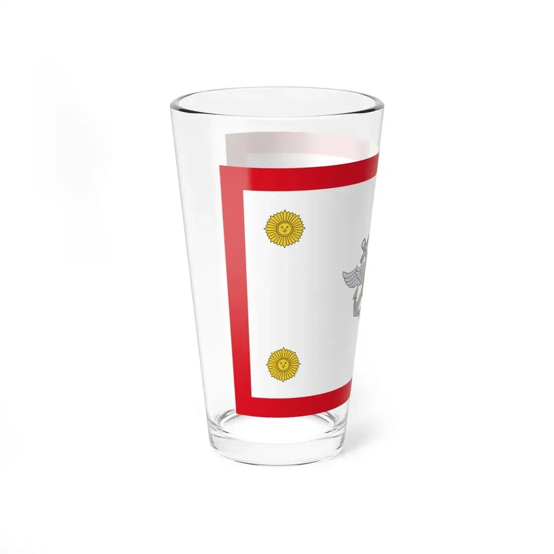 Rank flag for the Chief of the Joint Command Peru (Peru) Pint Glass 16oz - Go Mug Yourself