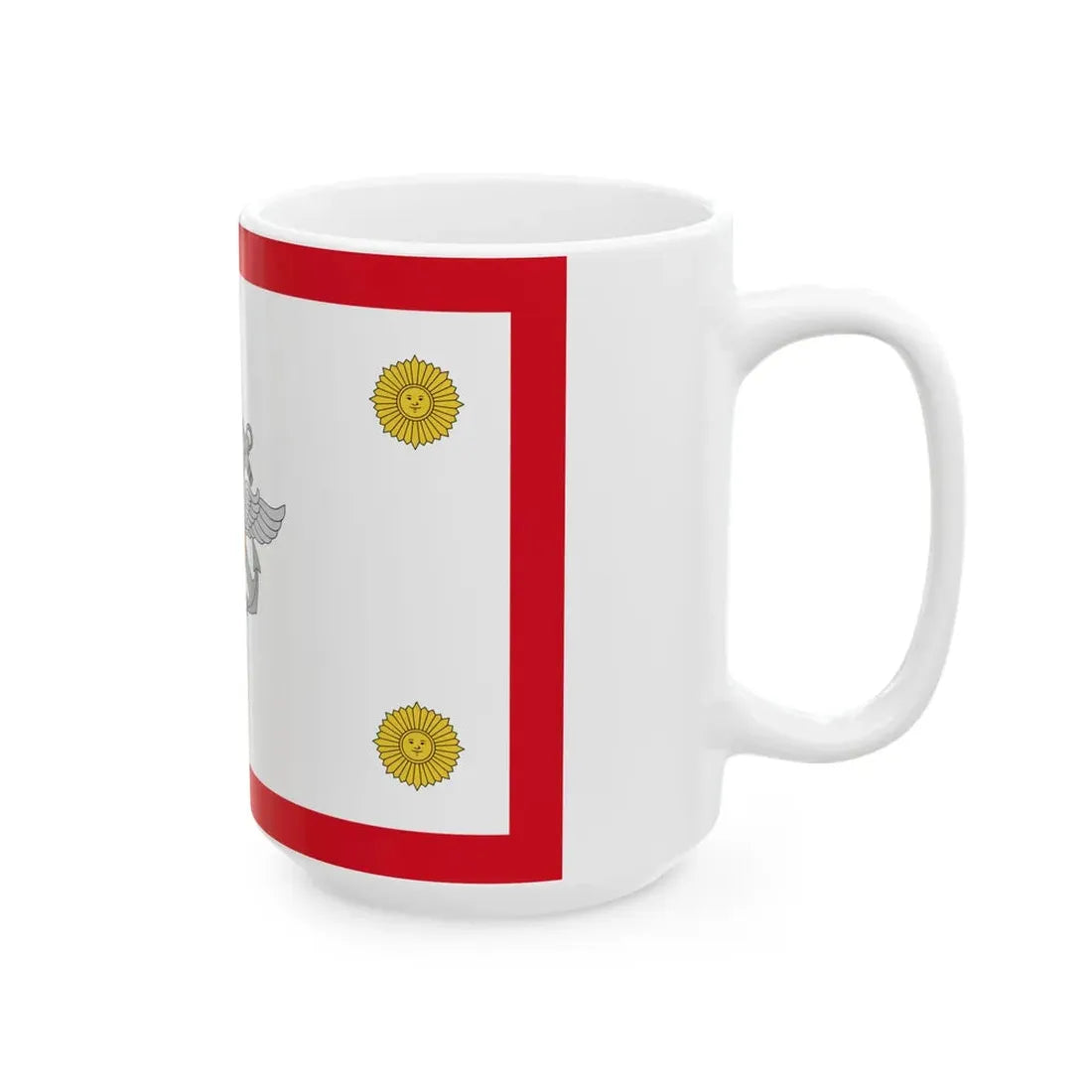 Rank flag for the Chief of the Joint Command Peru (Peru) White Coffee Mug - Go Mug Yourself