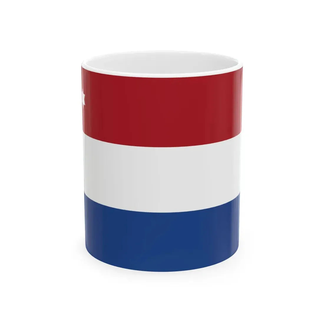 Rank flag of Commodore for the Royal Netherlands Navy (Netherlands) White Coffee Mug 11oz - Go Mug Yourself
