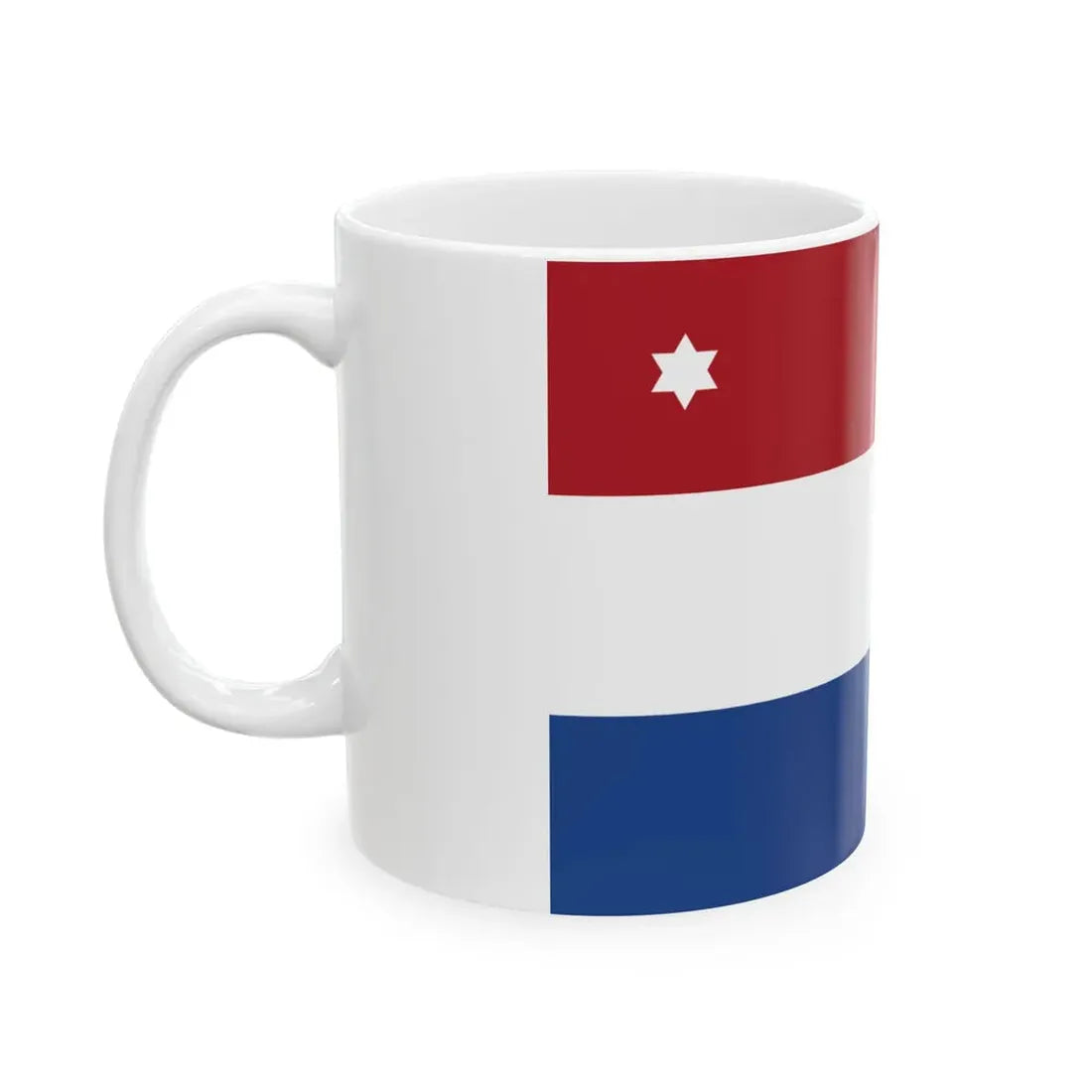 Rank flag of Commodore for the Royal Netherlands Navy (Netherlands) White Coffee Mug - Go Mug Yourself