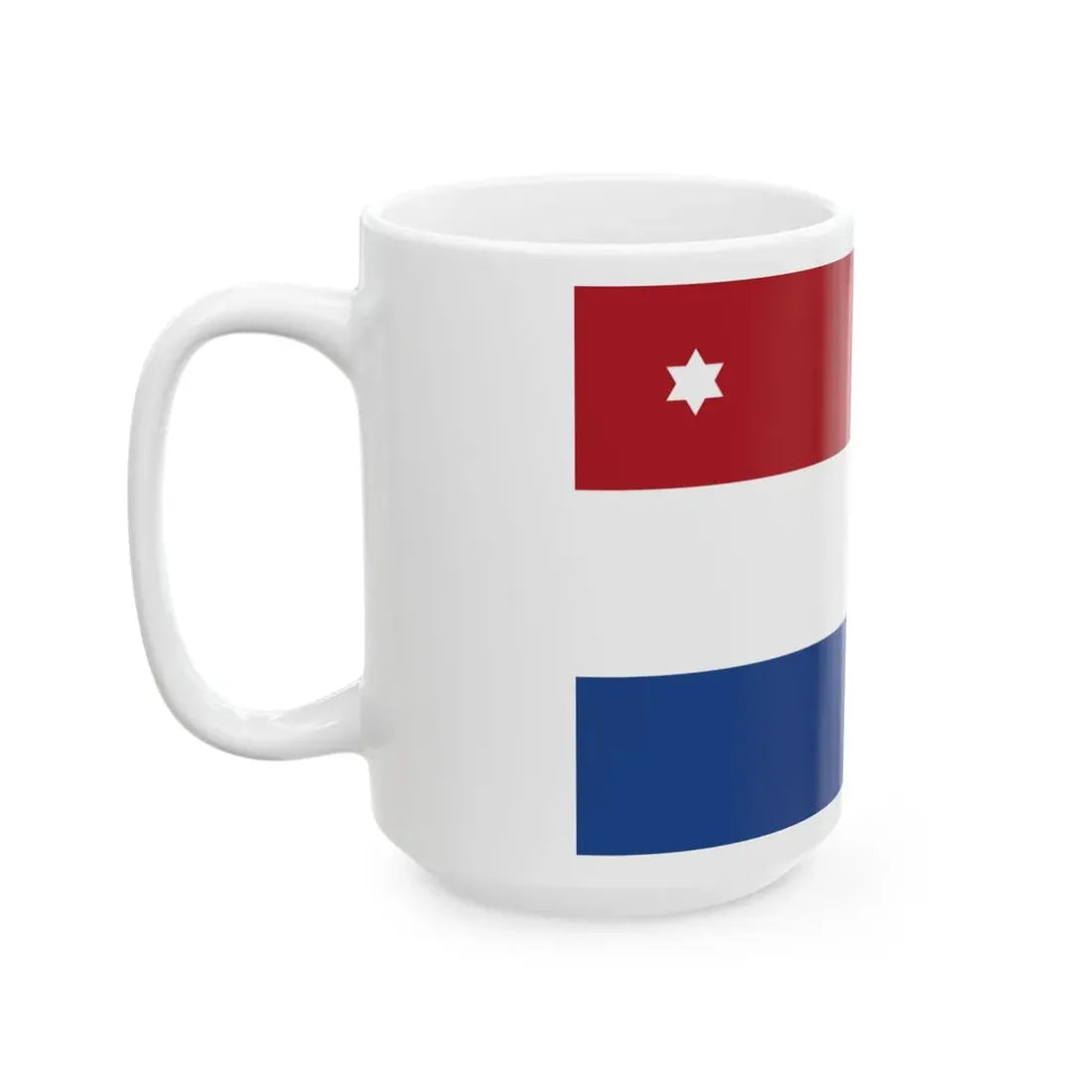 Rank flag of Commodore for the Royal Netherlands Navy (Netherlands) White Coffee Mug - Go Mug Yourself