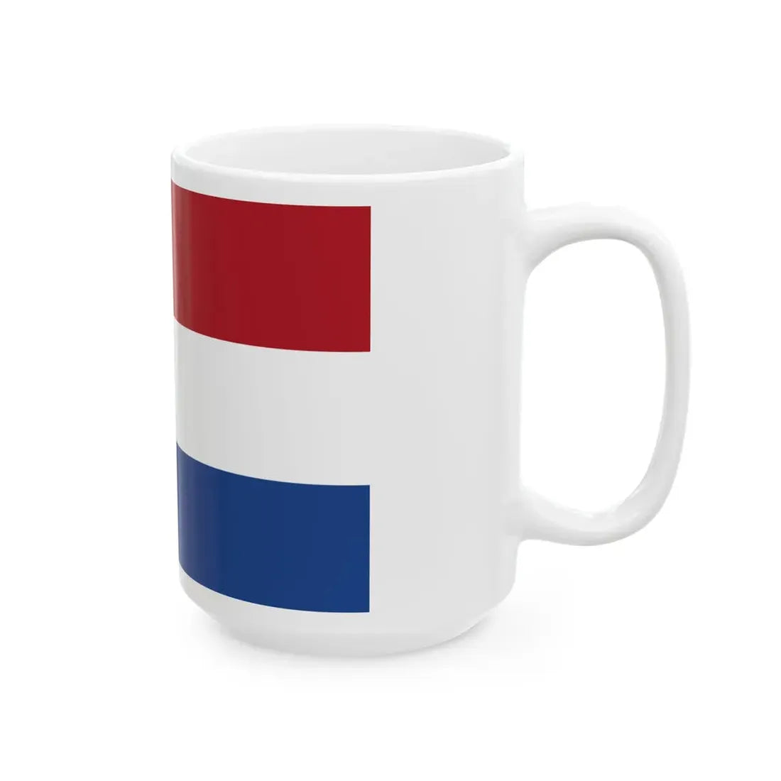 Rank flag of Commodore for the Royal Netherlands Navy (Netherlands) White Coffee Mug - Go Mug Yourself