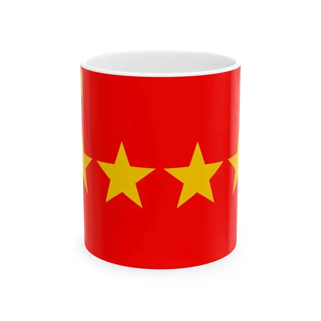 Rank flag of General for the Indonesian Army (Indonesia) White Coffee Mug 11oz - Go Mug Yourself