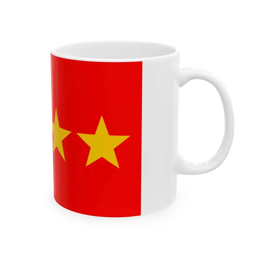 Rank flag of General for the Indonesian Army (Indonesia) White Coffee Mug - Go Mug Yourself