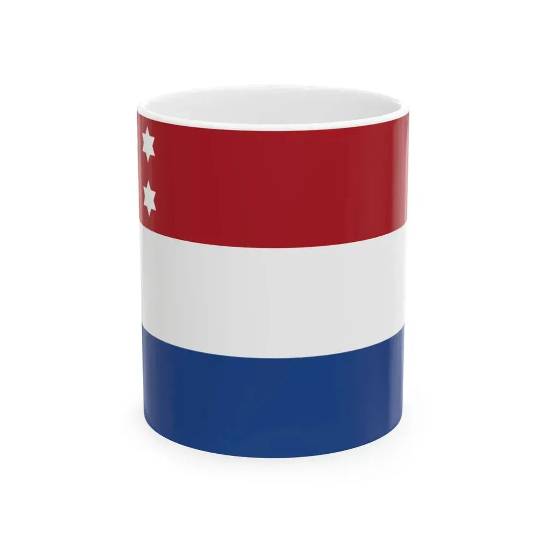 Rank flag of Lieutenant admiral for the Royal Netherlands Navy (Netherlands) White Coffee Mug 11oz - Go Mug Yourself