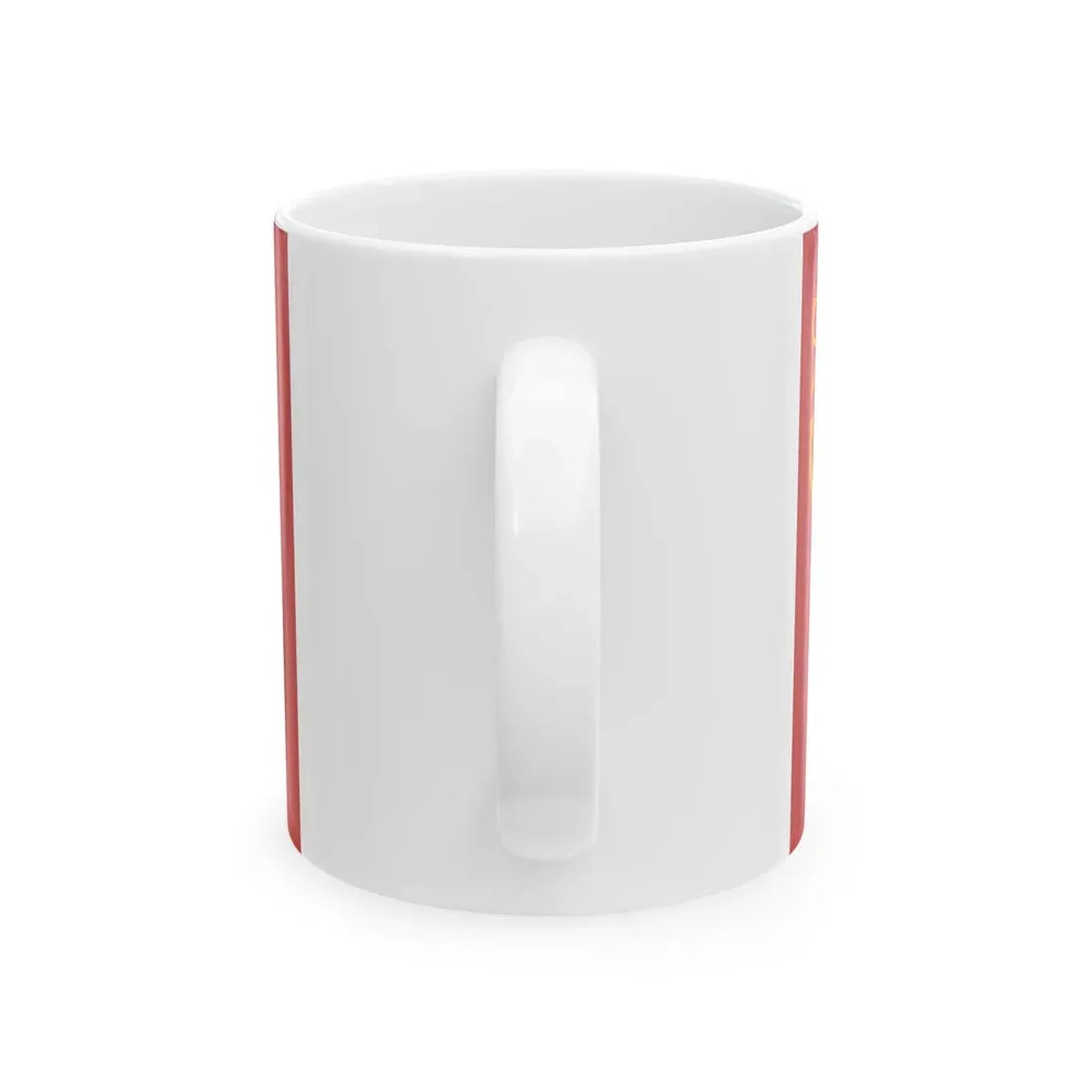 Rank flag of the Royal Moroccan Navy - Rear Admiral ornamented crown (Morocco) White Coffee Mug - Go Mug Yourself