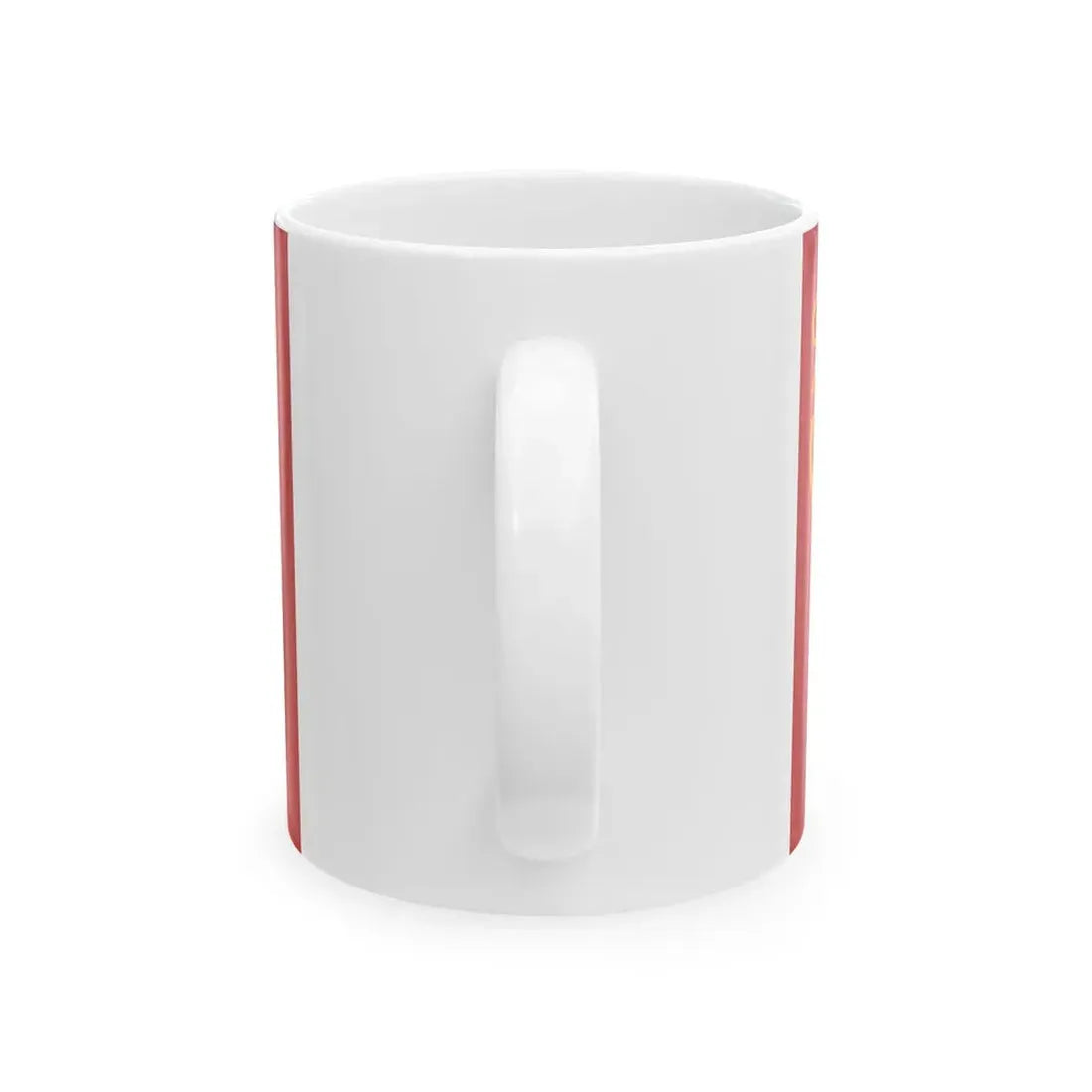 Rank flag of the Royal Moroccan Navy - Squadron vice-admiral ornamented crown (Morocco) White Coffee Mug - Go Mug Yourself