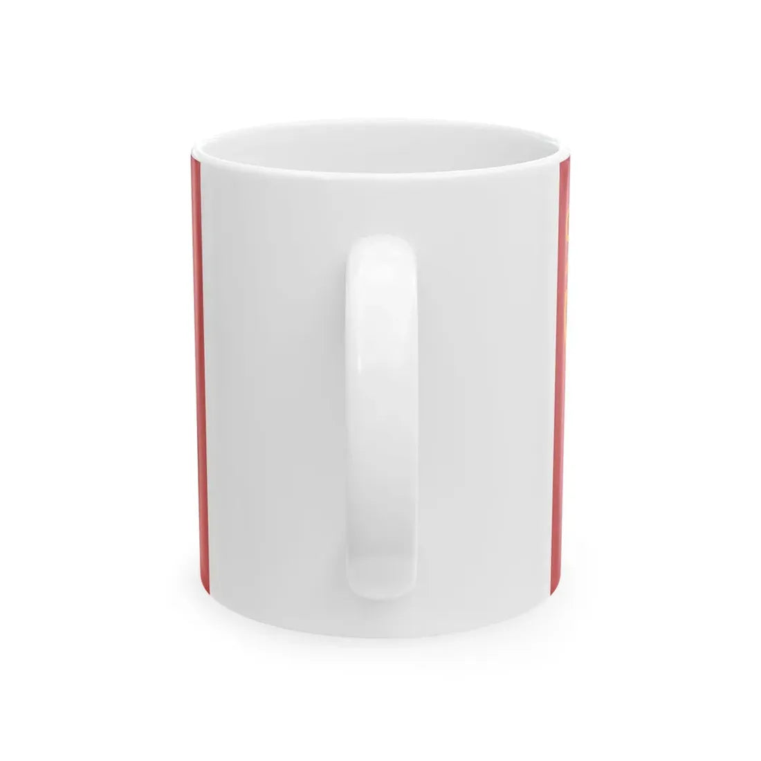 Rank flag of the Royal Moroccan Navy - Squadron vice-admiral ornamented crown (Morocco) White Coffee Mug - Go Mug Yourself