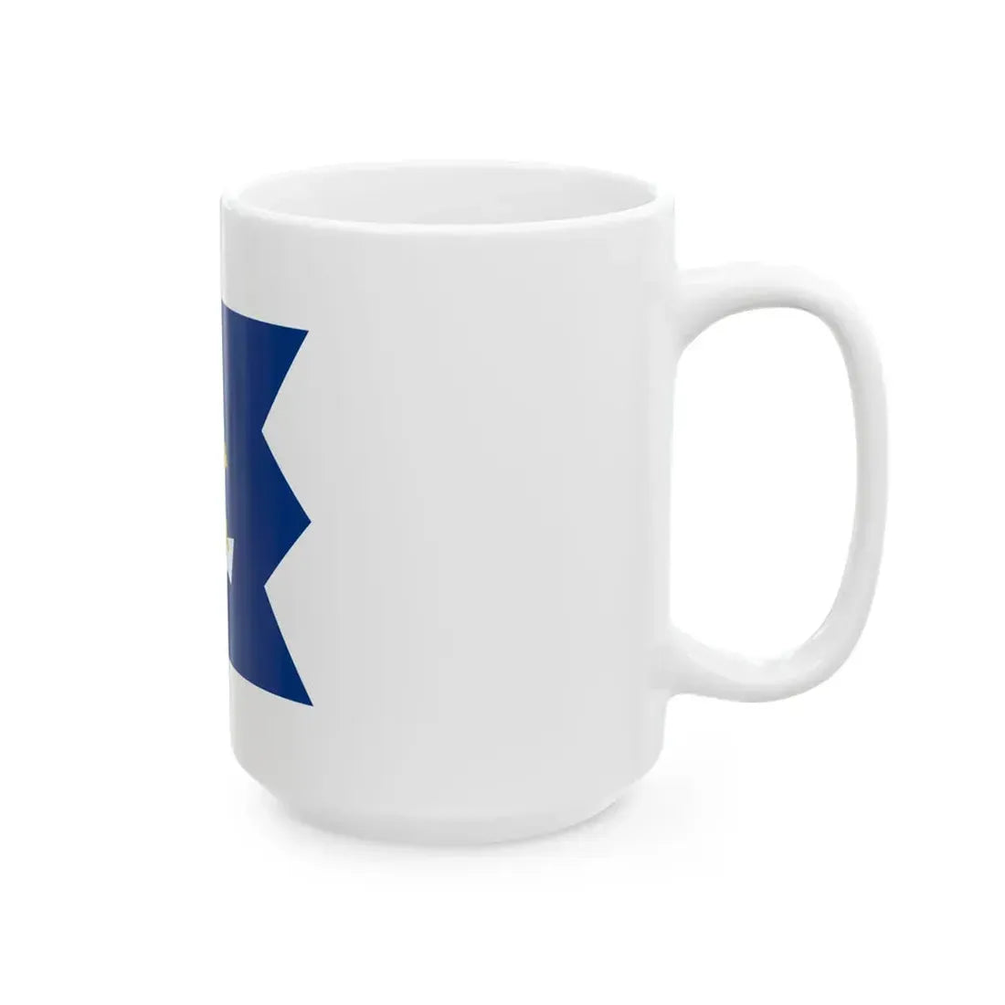 Rannikkoprikaatin lippu (Finland) White Coffee Mug - Go Mug Yourself