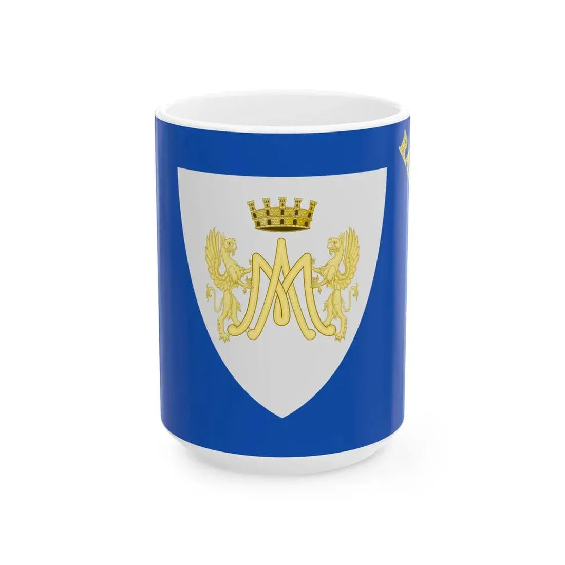 Rapallo-Bandiera-de iure (Italy) White Coffee Mug 15oz - Go Mug Yourself