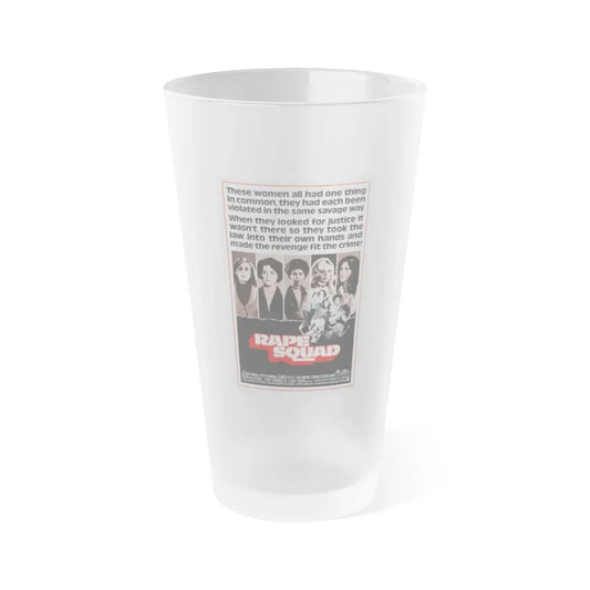 RAPE SQUAD 1974 Movie Poster - Frosted Pint Glass 16oz Default Title - Go Mug Yourself