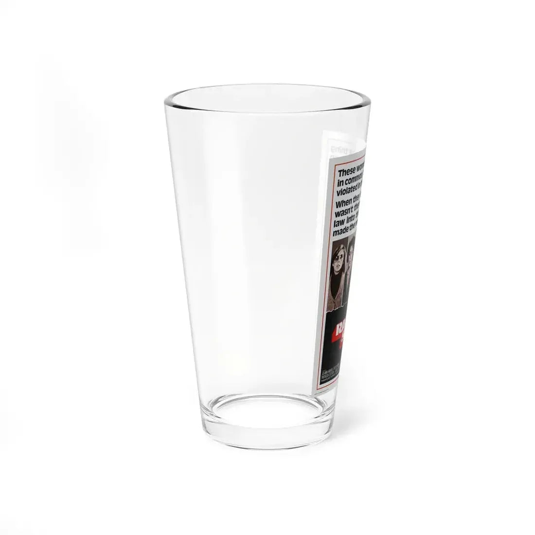 RAPE SQUAD 1974 Movie Poster - Pint Glass 16oz - Go Mug Yourself
